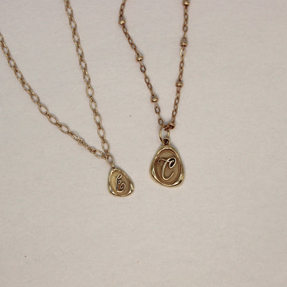 14k Gold Mini Wax Seal Charm