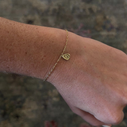 14k Gold Mini Wax Seal Charm